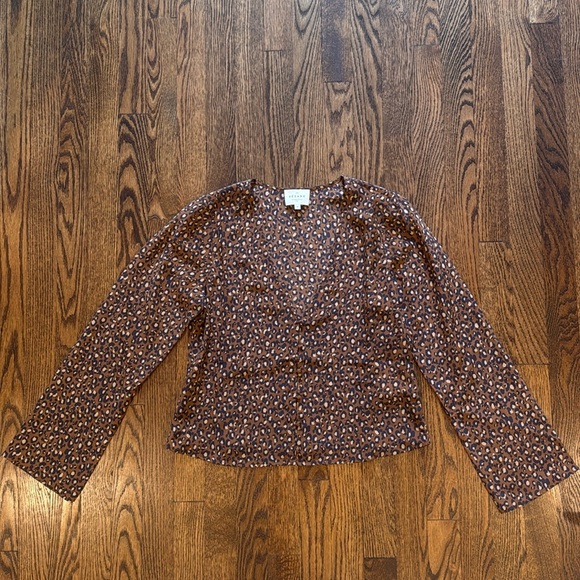 Sezane Leopard Print Blouse - Picture 4 of 13